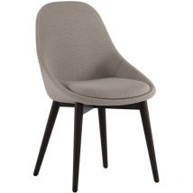 Astrid - Stuhl aus braunem Stoff 4-tlg