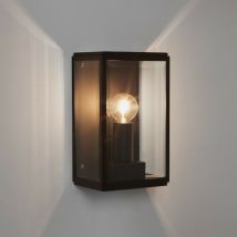 Astro Homefield Outdoor Small Wall Lantern Textured Black IP44, E14