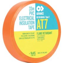 Advance - AT7 25mm x 33m Orange pvc Insulating Tape
