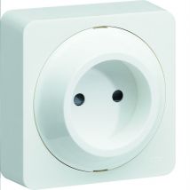 Prise de courant - 2p - complet Hager ateha wjc102b - Blanc