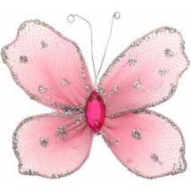 Aimants KALIMA ROSE – Décoration élégante – Métal, tissu, strass – Embrasse de rideau