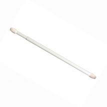 Support Voilage Extensible Ovale Blanc 30- 50 cm. (2 pièces)
