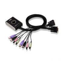 Aten - CS682 - Commutateur kvm dvi usb à 2 ports avec audio
