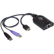Aten - Adattatore Kvm Usb Hdmi Con Lettore Di Smart Card (modulo Cpu), Ka7168-ax