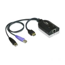 Aten - KA7168 - usb - hdmi - Noir - Plastique - 104 g - 1 x RJ-45 - 2 x usb a - 1 x hdmi (KA7168-AX)