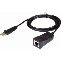UC232B-AT - usb - RJ-45 (RS-232) - Male connector / Female connector - 1,2 m - Noir - Aten