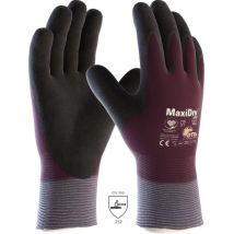Maxidry Zero Nylon-strickhandschuhe (56-451 Hct), Sb-verpackung, Lila/schwarz