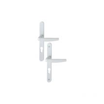 Atlanta HOPPE Set di porte con piastra stretta - bianco 9016 - chiave i - 1530/300LMSGL - entr.70 - ép.68/77 - 3303293