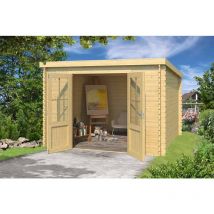 Woodtex - Atlanta-Log Cabin, Wooden Garden Room, Timber Summerhouse, Home Office - L312 x W258.7 x H210.9 cm