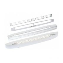 422334 Akustischer selbstregulierender Lufteinlass 45m3/h + Gitter + Verlängerungsrohr - 39 dBA - Weiß - Atlantic