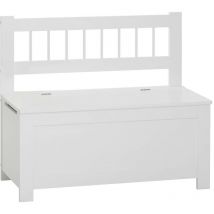Atmosphera Créateur D'intérieur - Banc coffre enfant blanc 75,5x64cm