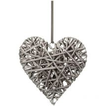 Déco murale osier coeur 30x30cm Atmosphera Créateur D'intérieur