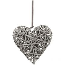 Déco murale osier coeur D25cm Atmosphera Créateur D'intérieur