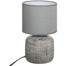 Lampe Salta céramique gris 26.5cm Atmosphera Créateur D'intérieur