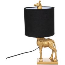 Atmosphera Créateur D'intérieur - Lampe girafe doré H42cm