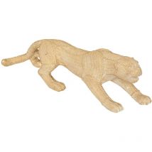 Atmosphera Créateur D'intérieur - Statuette panthère résine doré H15cm