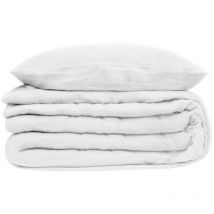 Parure de lit Flora Blanc 260x240 Atmosphera