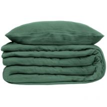 Parure de lit Flora Vert 240x220 Atmosphera