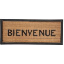 Plaque de porte bois métal 22x9cm Atmosphera Créateur D'intérieur