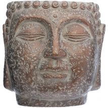 Pot Bouddha ciment H17,5cm Atmosphera Créateur D'intérieur