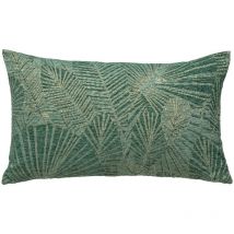 Atmosphera Créateur D'intérieur - Housse de coussin Atelier 30x50cm vert jade jacquard