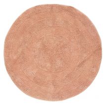 Atmosphera Créateur D'intérieur - Tapis rond D120 spirale rose orangé Atmosphera