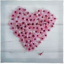 Toile imprimée Coeur home 28x28cm Atmosphera Créateur D'intérieur