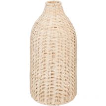 Vase décoratif en rotin tressé Seav, 32 cm
