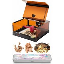 Atomstack - A12 Ultra Grabadora Láser 50W(Deluxe Edition), Con Cubierta de Seguridad y Cámara, Máquina de Grabado Láser Portátil de 12W, 36000mm/min,