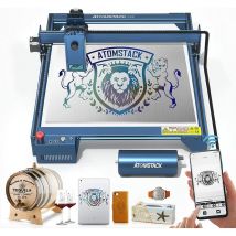 A20-130W Lasergravurmaschine, Lasereffekt, mit Air Assist Kit, 300W Laserkopf, 20W, Handy-APP und Windows-Steuerung, für Holz, Metall, Hundemarke