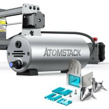 Atomstack - Air Assist Set, Assistance d'air réglable de 30L/min pour la Machine de découpe de gravure de graveur Laser, rend le bord de coupe plus