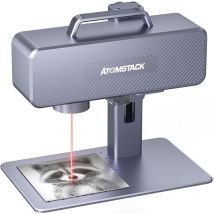 Atomstack - M4 Faserlasergravierer, 1064 nm kühles rotes Licht, hochpräzise Desktop- und tragbare 2-in-1-Faserlaser-Markierungsmaschine für Schmuck,
