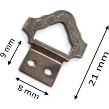 Attaccaglia Barocco Piccola Mm.21 In Ferro Bronzato