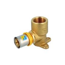 Attacco a muro con flangia 3 fori 1/2" x 16