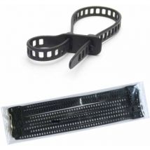 SoftTie Attaches-câbles DL réutilisables noir 10 pièces - Taille:11 x 340 mm
