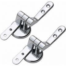 Charnière de siège de toilette promotionnelle, lot de 2 charnières de remplacement pour siège de toilette avec fixations en alliage de zinc