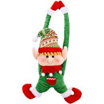 Ensoleille - Attaches de boucle de rideau de noël, Clip de support de bonhomme de neige elfe de noël, Clip de boucle de noël, décoration de