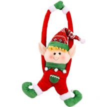 Ensoleille - Attaches de boucle de rideau de noël, Clip de support de bonhomme de neige elfe de noël, Clip de boucle de noël, décoration de