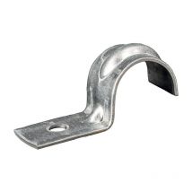 Attaches métalliques simples acier zingué brillant, pour tubes diamètre 16 mm, boîte de 250 pièces Don Quichotte