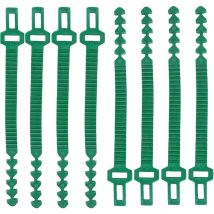 Attaches Végétales,8pcs Réglables Attaches Torsadées 24CM Attache Plante en Plastique Réglable Bretelles Ajustables pour Arbres Liens pour Plantes De