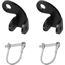 Attelage de remorque de vélo 2 pièces, fixation de remorque de vélo, adaptateur de remorque de vélo à dégagement rapide, pour poussettes, vélos pour
