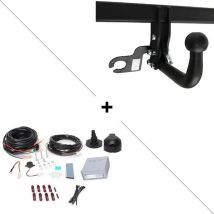 Attelage Nissan Qashqai II y compris AdBlue (10/18-04/21) Col de cygne + faisceau universel 7 broches + boitier électronique