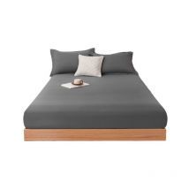 Surmatelas Couvre-lit de couleur unie, simple et confortable, doux pour la peau, avec protection anti-poussière Literie(150cmx200cm)