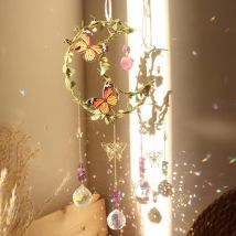 Attrape-Soleils en Cristal,Pendentif Prisme Attrape-Soleil en Cristal Coloré,Suncatcher Pendentif,Soleil Cristal Décoration,Cristal Ornement