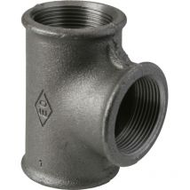 Atusa T-Stück Nr. 130 schwarz 3/4"