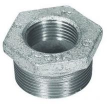 Temperguss Reduziernippel Nr. 241 verzinkt, 1 x 3/4 - Atusa