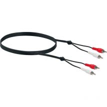 Schwaiger Audio Anschlusskabel CIK5023 533 Cinch schwarz, 3m, 2x Cinch Stecker / 2x Cinch Stecker Kabel & Stecker