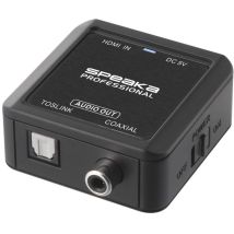 Speaka Professional - Audio Convertitore [hdmi - Coassiale, Toslink]