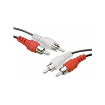 Audio-klinkenverbindung 2 Rca-stecker Auf 2 Rca-stecker. 10 M Electro Dh 37.010/10 8430552102686