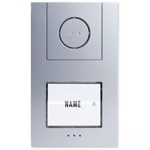 Audio-Außenstation VISTUS AD ALU 410 – Aluminium-Druckguss – IP44 spritzwassergeschützt – für bis zu 4 Außenstationen – m-e modern-electronics